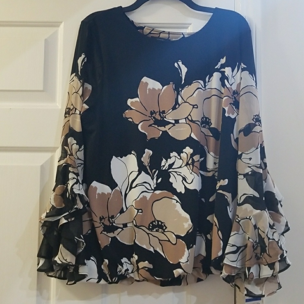 🆕️ Alfani Ruffle Sleeve Top - Picture 3 of 3